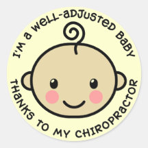 Well-Adjusted Baby Chiropractic Stickers