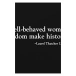 Well-Behaved Women Black Organic Junior T-Shirt (8 stationery