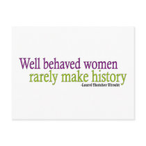 Well Behaved Women Quote Postcards