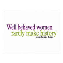Well Behaved Women Quote Postcards