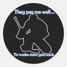 Well Paid Goalie Sticker