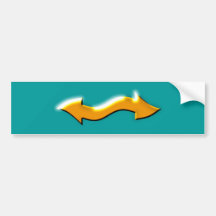 Wellen Pfeile arrows waves Bumper Stickers