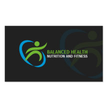 Wellness and Nutrition Coach Business Cards