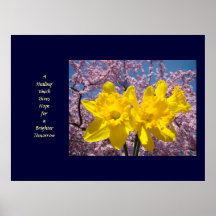 Wellness Art A Healing Touch Gives Hope for Poster