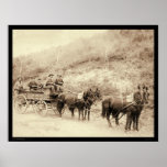 Wells Fargo Deadwood Treasure Wagon SD 1890 Posters