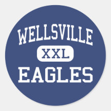 Wellsville - Eagles - High - Wellsville Kansas Round Stickers