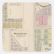 Wellsville, Emmerson, Reedsburg, Princeton, Kansas Sticker