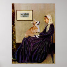 Welsh Corgi 7b Pembroke -  Whistlers Mother Print