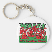 Welsh Dragon, Grand Slam Winners 2012 Key Chains