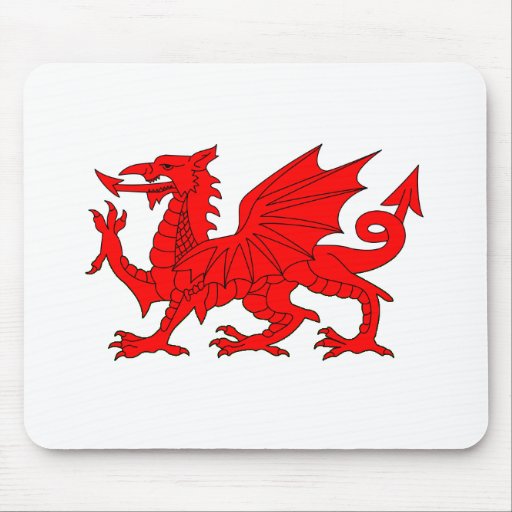 Welsh Dragon Mouse Pads