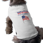 Welsh for Congress Patriotic American Flag Dog Tshirt