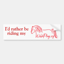 Welsh Pony & Cob Society of America Bumper Stickers