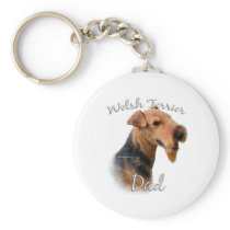 Welsh Terrier Dad 2 Keychain