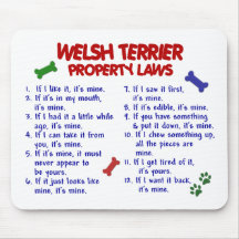 WELSH TERRIER Property Laws 2 Mousepad