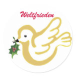 Weltfrieden Sticker