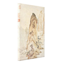 Wen Jiabao - paysage dans l'esprit du TU Fu Impression Sur Toile