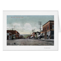 Wenatchee, WashingtonView de rue principale Carte De Vœux