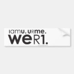 weR1 bumper sticker