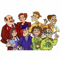 We're A Happy Family! Acrylic Cut Outs