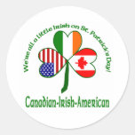 We're all a little Irish - Canada Round Sticker