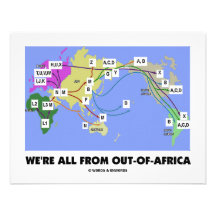 We're All From Out-Of-Africa (Haplogroup) Personalized Invites
