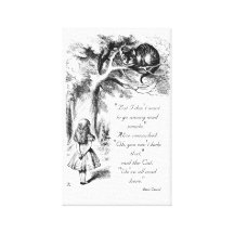 We're All Mad Here Gallery Wrapped Canvas