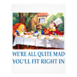WE'RE ALL  QUITE MAD CUSTOM LETTERHEAD