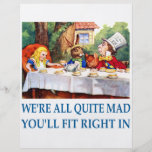 WE'RE ALL  QUITE MAD FULL COLOUR FLYER