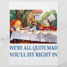 WE'RE ALL  QUITE MAD FULL COLOUR FLYER