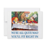 WE'RE ALL  QUITE MAD ANNOUNCEMENT