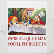 WE'RE ALL QUITE MAD, YOU'LL FIT RIGHT IN FULL COLOUR FLYER