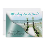 We're doing it on the Beach Save the Date invitations