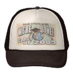 We're Done 2009 Graduation Shirt Gifts Mesh Hats