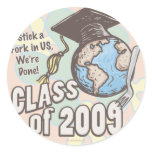 We're Done 2009 Graduation Shirt Gifts stickers