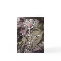 We're Engaged Announcement Card