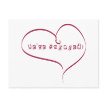 We're Engaged Announcement Post Card