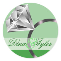 We're Engaged! Diamond Ring Sticker