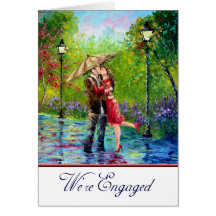 WE'RE ENGAGED GREETING CARDS