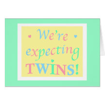 "We're expecting TWINS!" Card