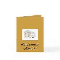 We're Getting Married Card