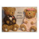 We're getting married! Card