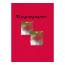 We're getting together... personalized announcement
