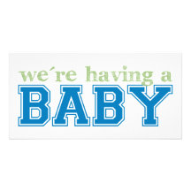 We're Having a Baby! Photo Card Template