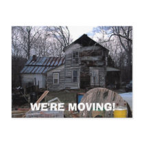 'WE'RE MOVING' CARDS POST CARD