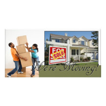 We're moving! photo card