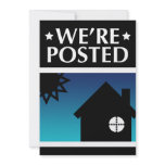we're posted announcement : pop home invitations