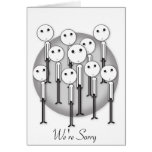 We're Sorry Apology Card - Customizable Text