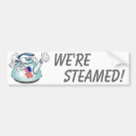 WE'RE STEAMED! - Tea Party Bumper Sticker