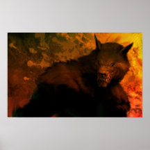 werewolf bust print