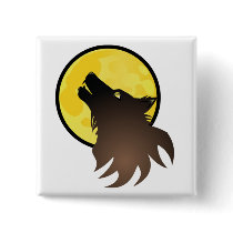 Werewolf Pinback Buttons